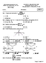Đề ôn tập môn Toán Lớp 10 - Mã đề 147 - Năm học 2019-2020 - Trường THPT Hương Sơn